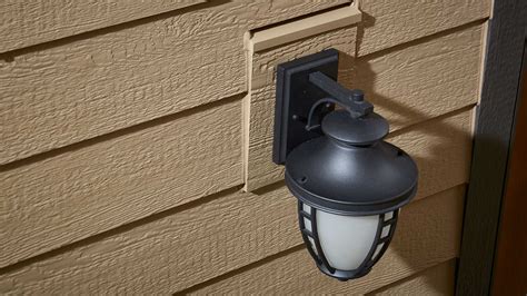how to mount outside lights on lap siding